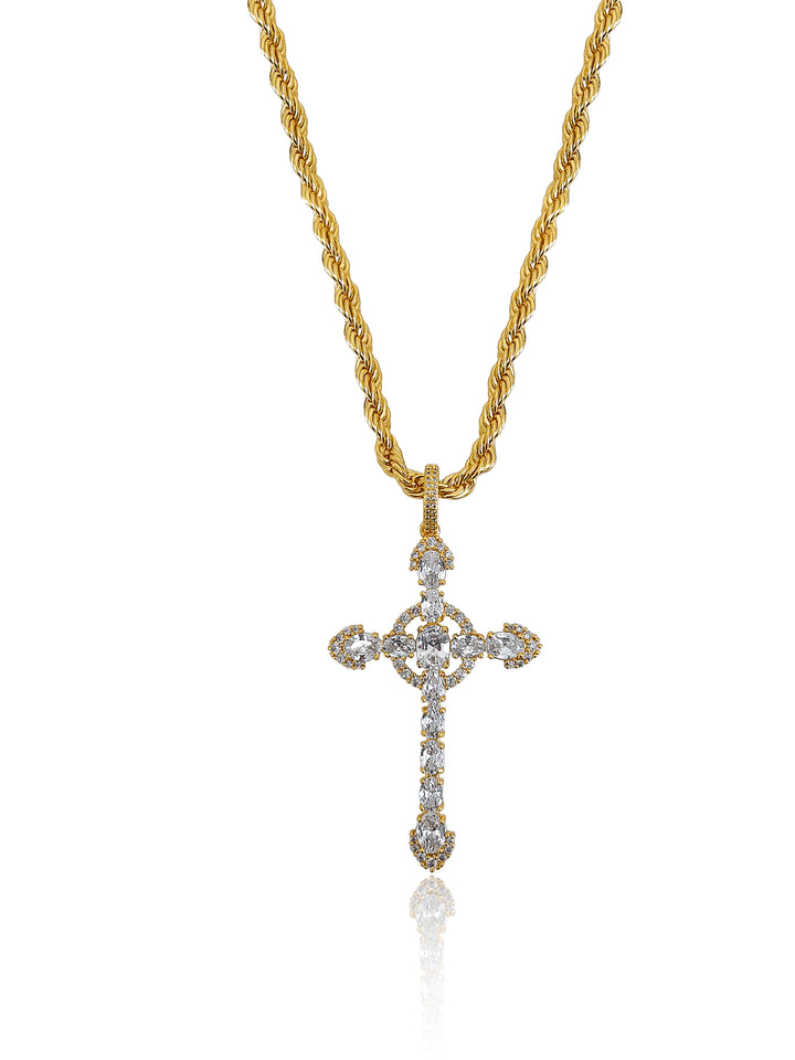 Devoted Love Cross Necklace