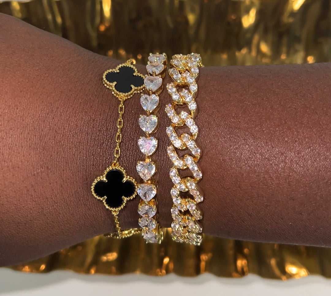Heart Tennis Bracelet