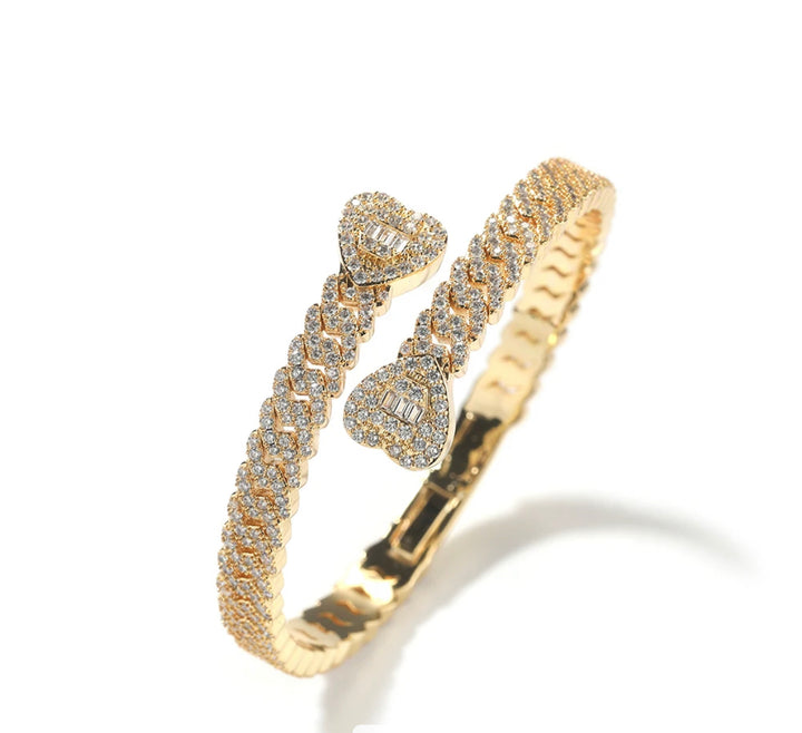 Cuban Heart Bangle