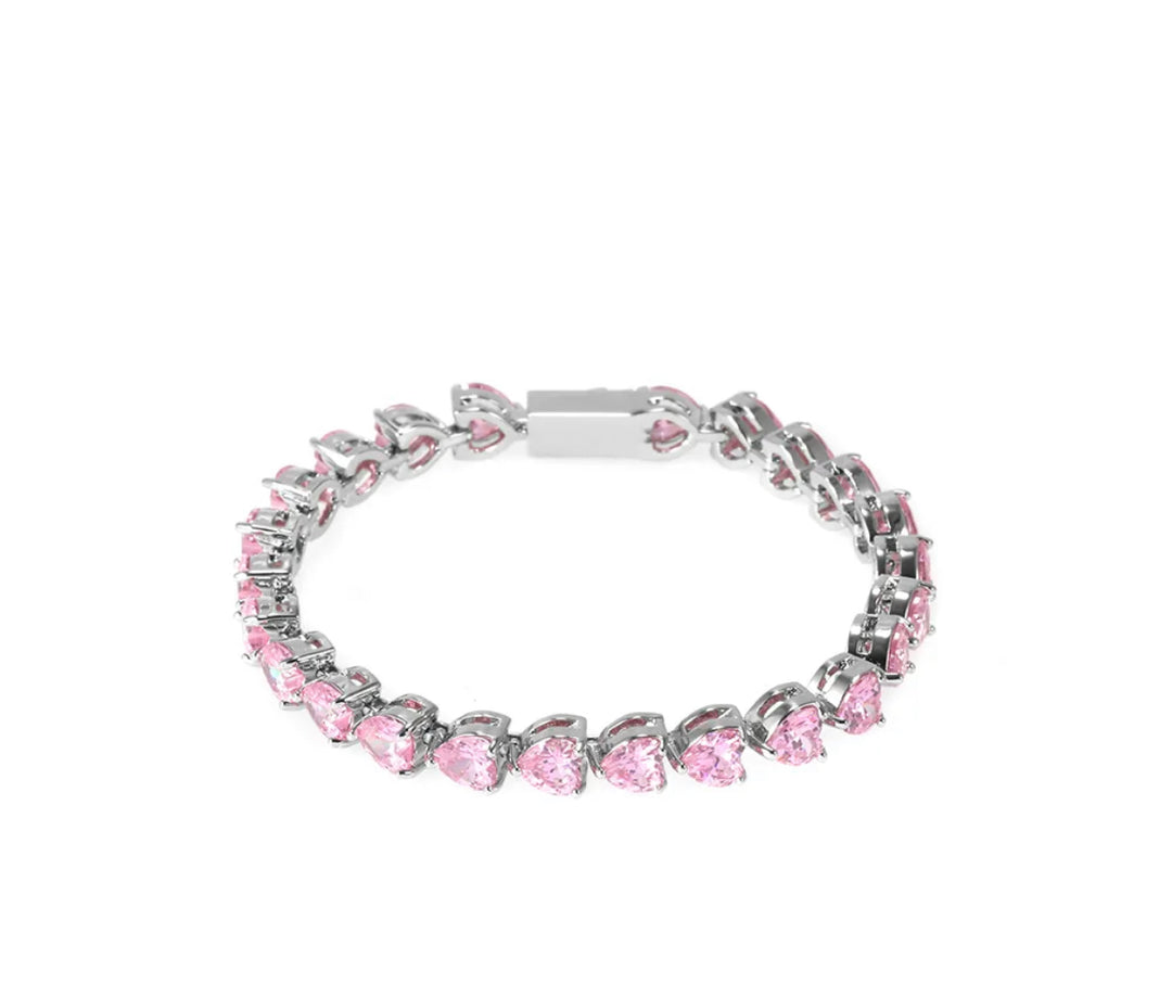 Heart Tennis Bracelet