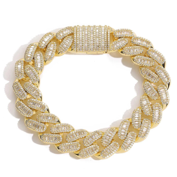 Big Boy Baguette Bracelet - Silver/Gold