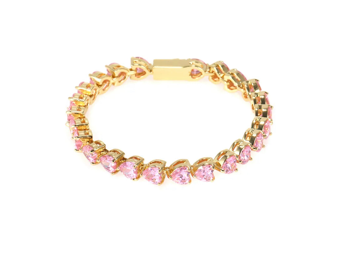Heart Tennis Bracelet