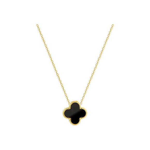 Buy Black Clover Pendant Necklace Online in India - Etsy