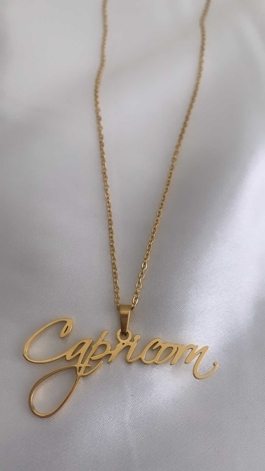 Cursive Zodiac Necklace