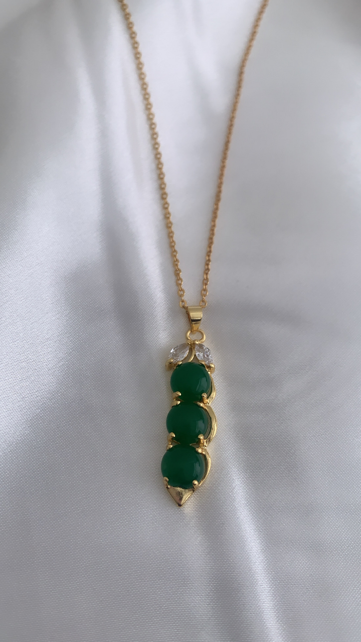 Jade Bean Necklace