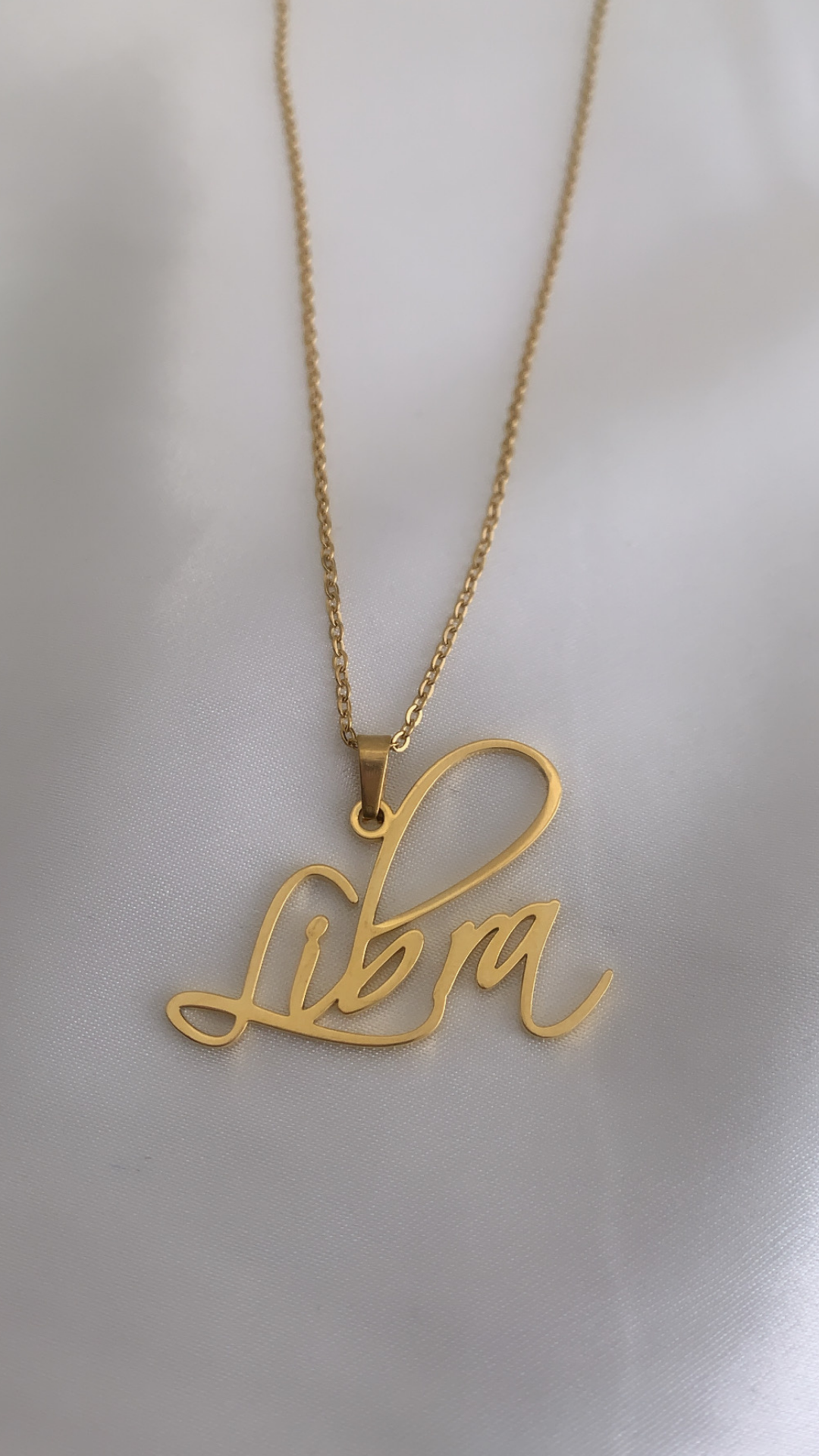Cursive Zodiac Necklace