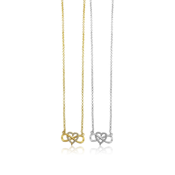 Infinity Heart Necklace - To My Girlfriend - Gna13004 - Wrapsify