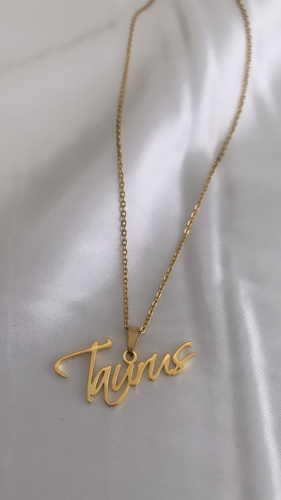 Cursive Zodiac Necklace