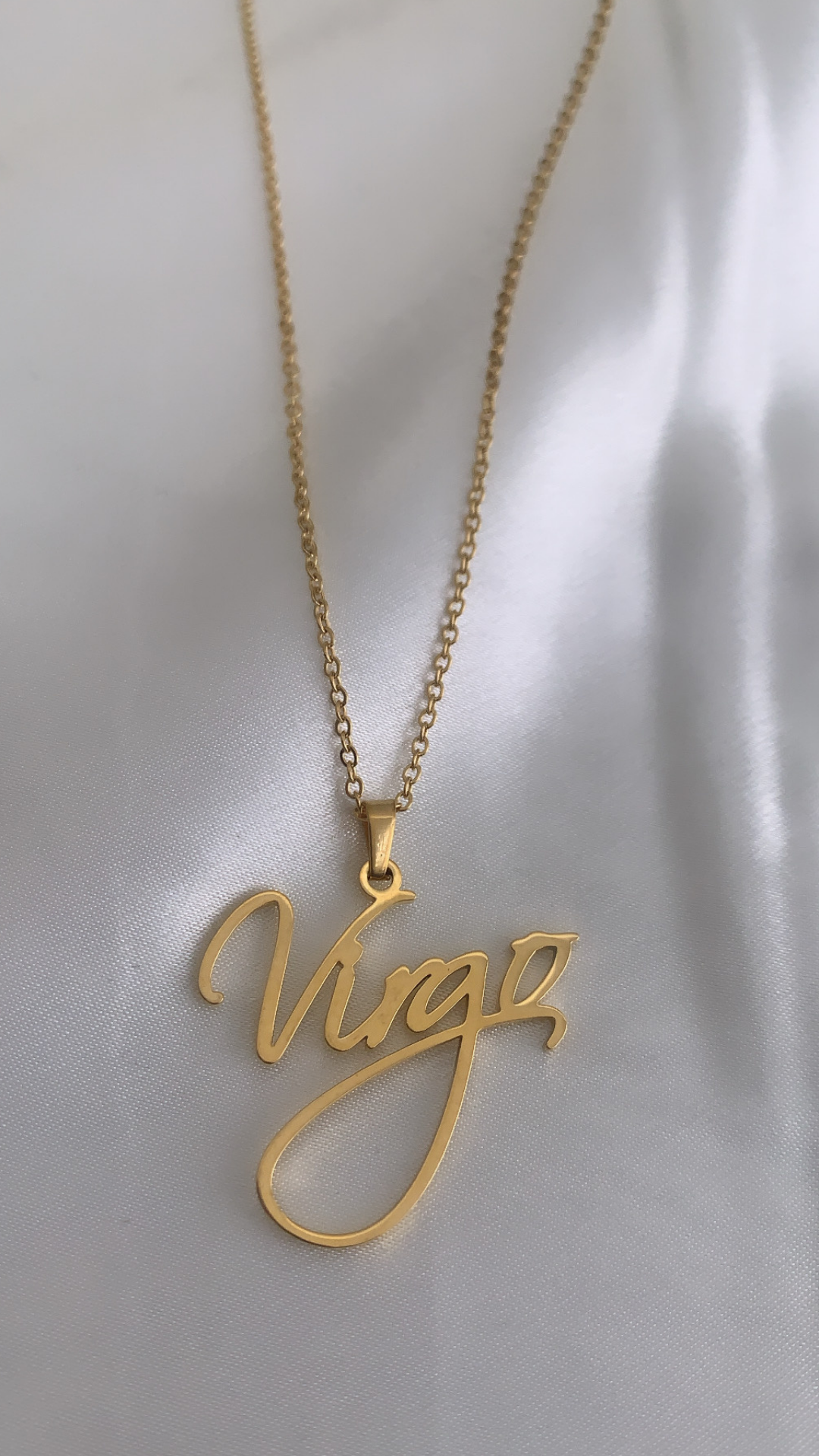 Cursive Zodiac Necklace